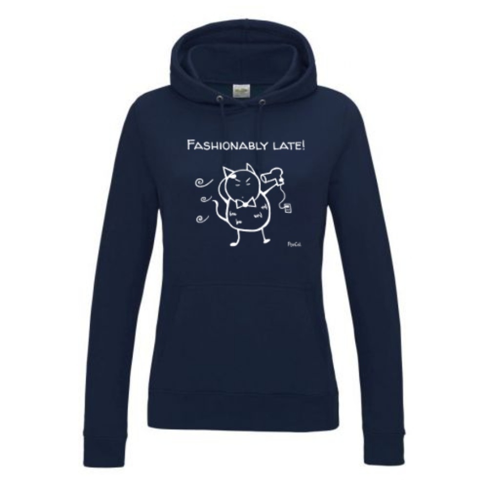 "Working Hard" PonCat Hoodie! (Black)